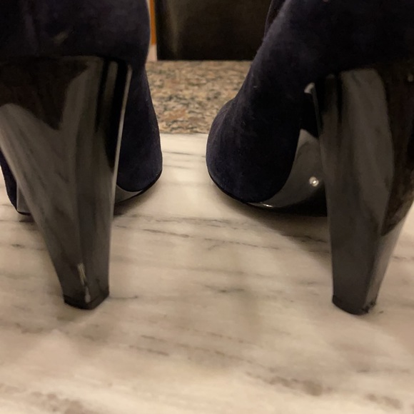 Balenciaga indigo suede bootie heel size 7 - Picture 5 of 9